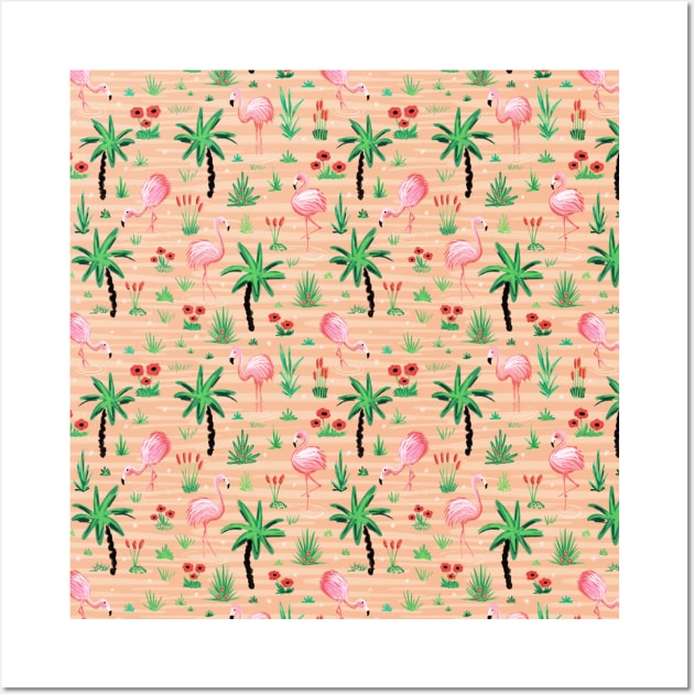 Flamingo Island Wall Art by Sandra Hutter Designs